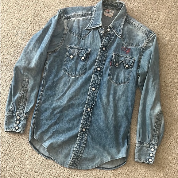 Levi's Other - Levi's vintage big E tab  denim shirt, 1960’s MINT